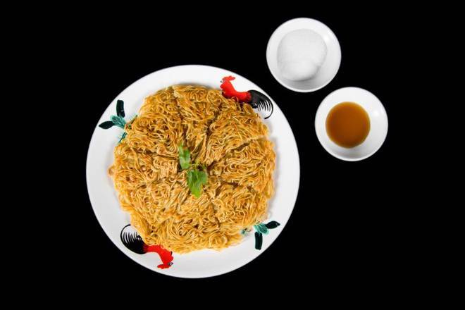 兩面黃煎麵 Pan-Fried Noodles Served with Sugar and Vinegar Sauce